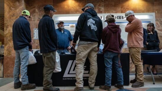 US hiring moderates, unemployment falls in mixed signal for fed