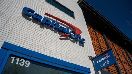 Front of a Capital One Cafe