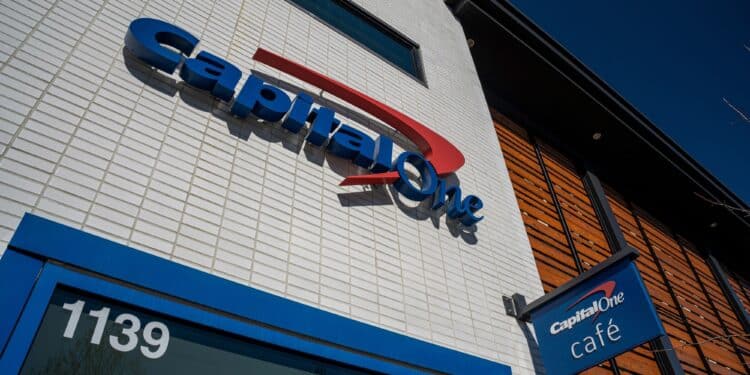 Front of a Capital One Cafe