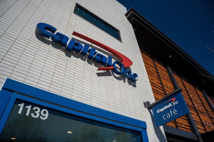 Front of a Capital One Cafe
