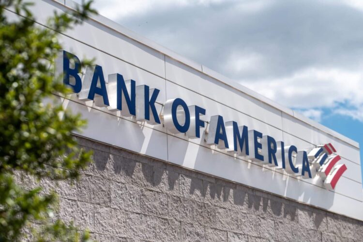 A Bank of America branch