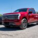 A Ford Lightning F-150 pickup truck during a media event at Dutton Ranch in Sebastopol, California, US, on Friday, May 20, 2022. With the release of the F-150 Lightning, Ford hopes to electrify new and traditional truck buyers alike, and eventually to replace its industry-defining gas-powered line.