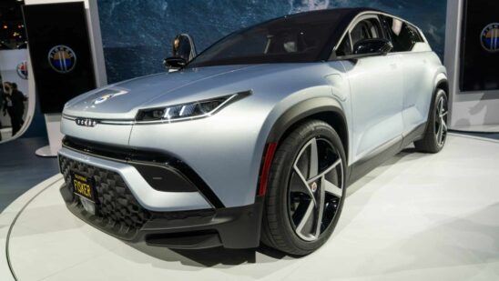 The Fisker Ocean electric sports utility vehicle