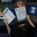 An attendee at a career fair North Carolina, US. Photographer: Allison Joyce/Bloomberg