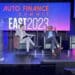 Joey Pizzolato and Peter Muriungi on stage at AFS East in Nashville, Tenn.