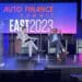Joey Pizzolato and Peter Muriungi on stage at AFS East in Nashville, Tenn.
