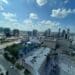 High view of buildings in downtown Nashville, Tennessee