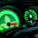 Sustainability gauge in a speed-o-meter