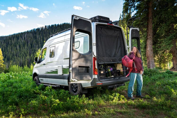 Winnebago Revel - Gear storage