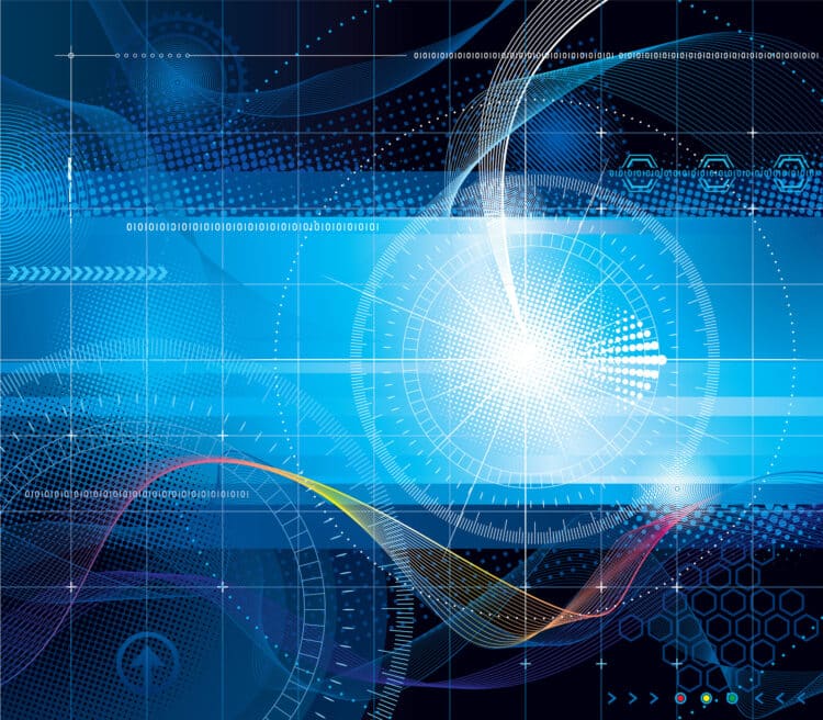 Vector composition abstract background of technology.