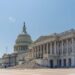 The us capitol with clear blue sky