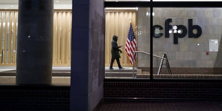 Outside picture of the CFPB office© 2020 Bloomberg Finance LP,