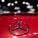 The Mercedes-Benz AMG logo on a company's SL6 63 vehicle during the Seoul Mobility Show in Goyang, South Korea, on Thursday, March 30, 2023. The motor show will continue through April 9.