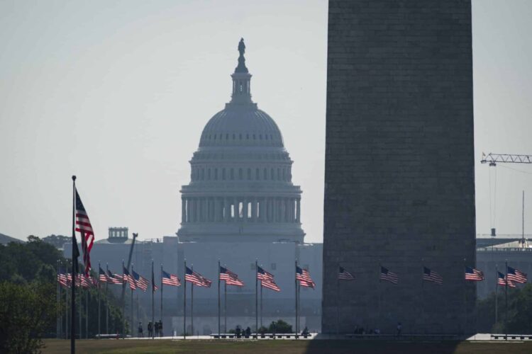 The US Capitol in Washington, DC, US, on Monday, June 5, 2023. The president's signature on legislation suspending the federal debt ceiling which cleared the House and Senate by wide margins last week has given the Treasury Department the green light to resume net new debt issuance after months of disruption.