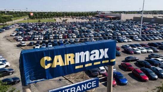 A CarMax dealership in Houston, Texas, US.