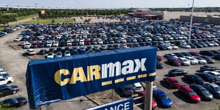 A CarMax dealership in Houston, Texas, US.