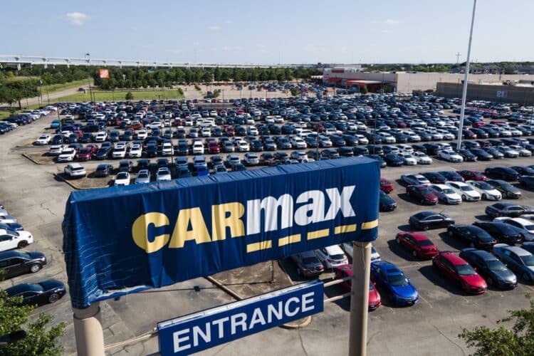 A CarMax dealership in Houston, Texas, US.