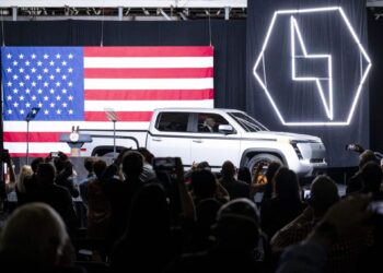 The Lordstown Motors Endurance electric pickup truck in 2020.