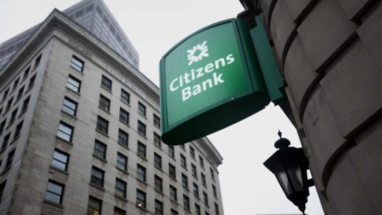 A Citizens Financial Group Inc. bank branch stands in Boston, Massachusetts, U.S.