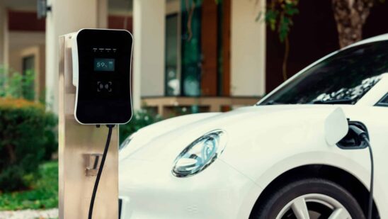Progressive concept of ev car and home charging station