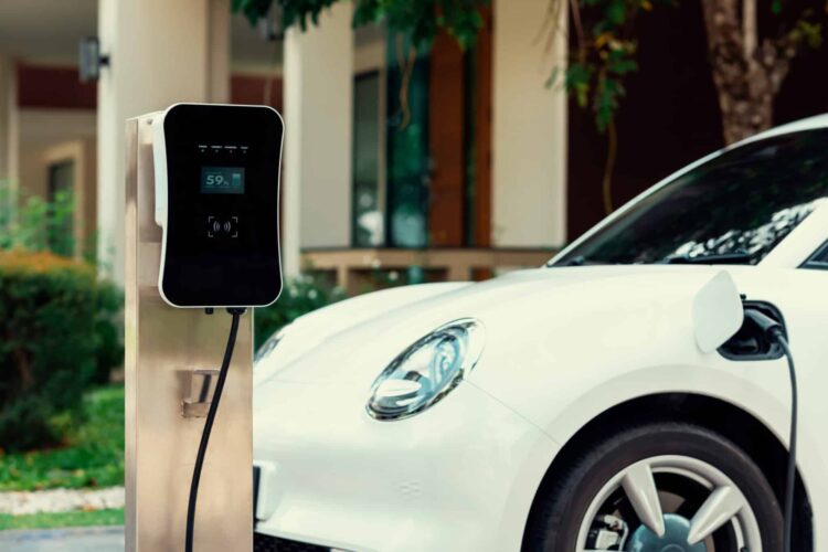 Progressive concept of ev car and home charging station