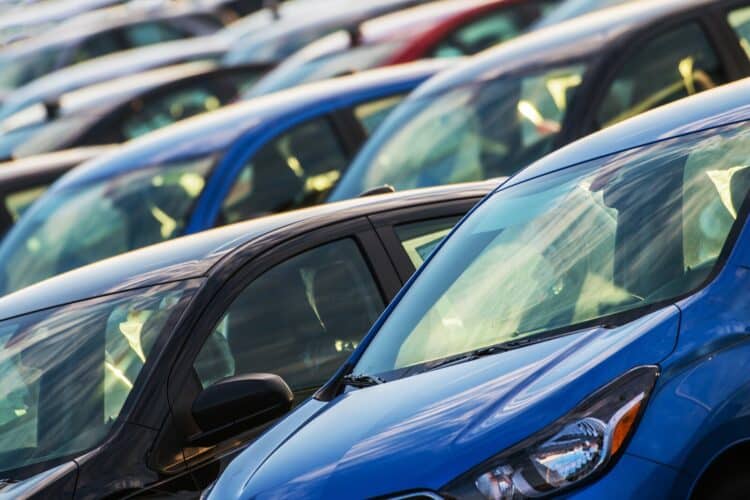 Cars parked next to each other