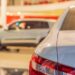 Stock of cars in showroom of automobile dealer