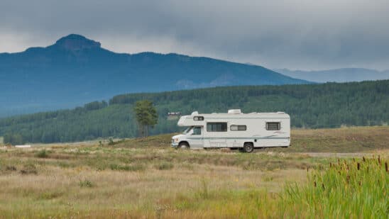 Camping at echo canyon reservoir, colorado.