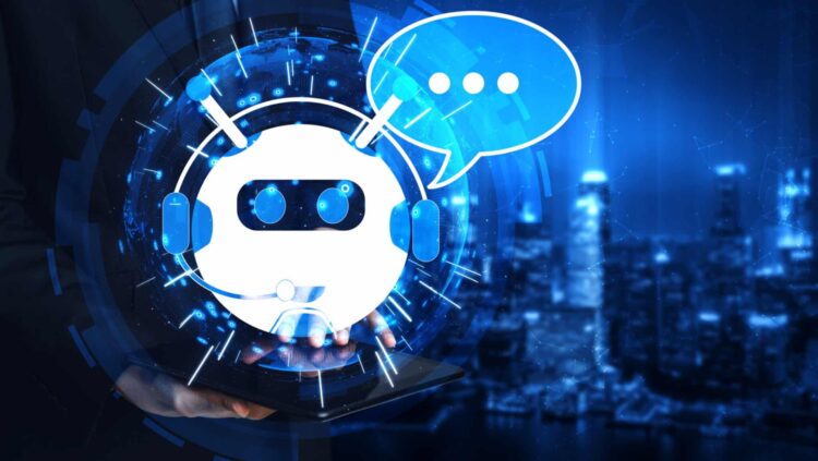 Ai chatbot smart digital customer service application concept