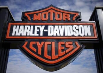 Signage at the Bluegrass Harley-Davidson dealership in Louisville, Kentucky