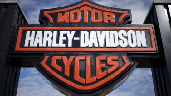Signage at the Bluegrass Harley-Davidson dealership in Louisville, Kentucky