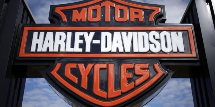 Signage at the Bluegrass Harley-Davidson dealership in Louisville, Kentucky