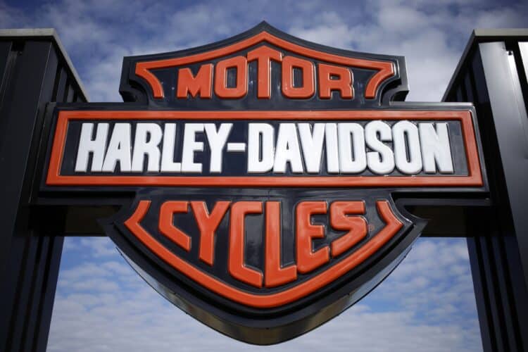 Signage at the Bluegrass Harley-Davidson dealership in Louisville, Kentucky