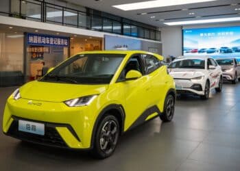 BYD EV at a shop in Haikou, Hainan Province, China© 2023 Bloomberg Finance LP