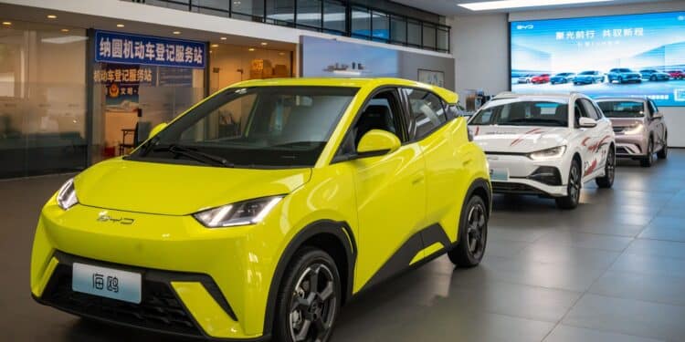 BYD EV at a shop in Haikou, Hainan Province, China© 2023 Bloomberg Finance LP