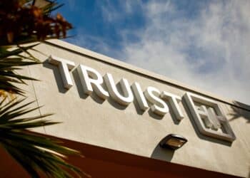 A Truist Financial bank branch in Miami, Florida, US