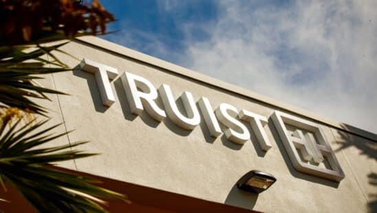 A Truist Financial bank branch in Miami, Florida, US