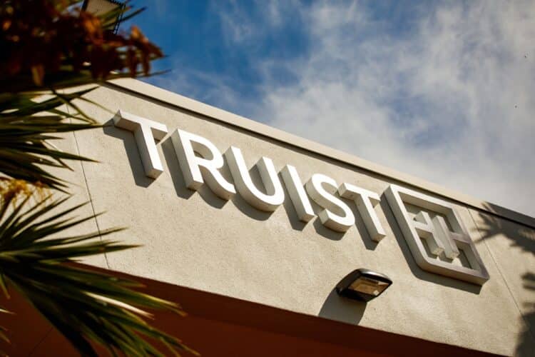 A Truist Financial bank branch in Miami, Florida, US
