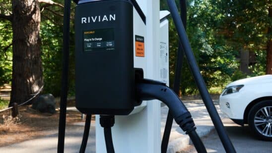 Rivian charging station