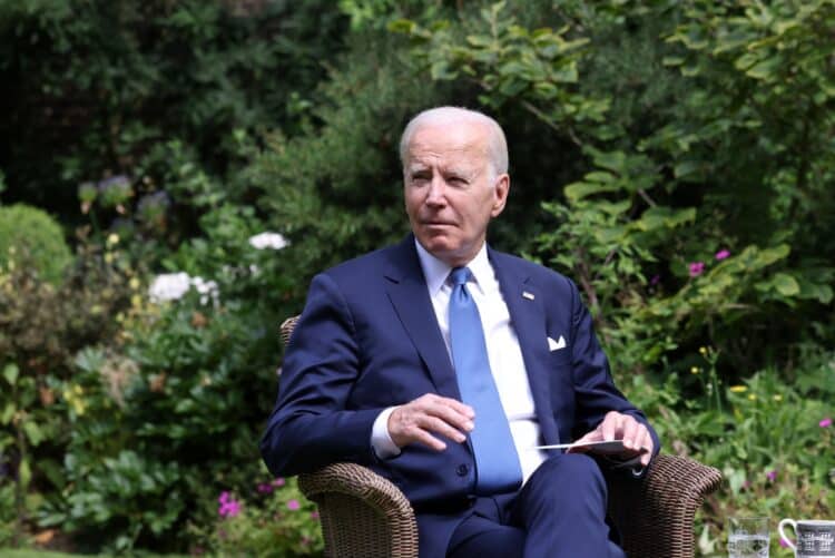 US President Joe Biden, during his meeting with Rishi Sunak, UK prime minister, at Downing Street in London, UK, on Monday, July 10, 2023. Biden is set to spend Monday discussing Ukraine with Sunak during a brief visit to the UK after several allies questioned the US president's decision to send cluster bombs to support Volodymyr Zelenskiy. Photographer: Chris Ratcliffe/Bloomberg