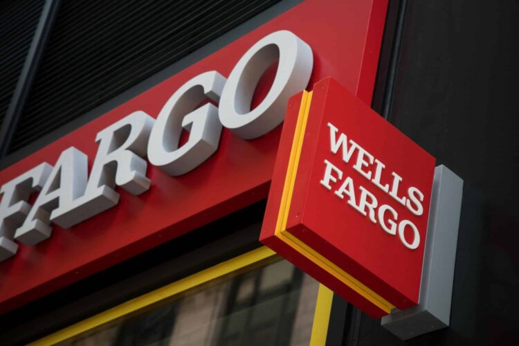 A Wells Fargo bank branch in New York, US, on Thursday, July 6, 2023. Wells Fargo & Co. is scheduled to release earnings figures on July 14.