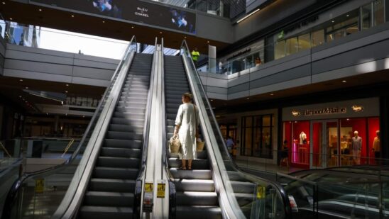 A shopper at Brickell City Center in Miami, Florida, US, on Wednesday, June 14, 2023. The US Census Bureau is scheduled to release retail sales figures on June 15.