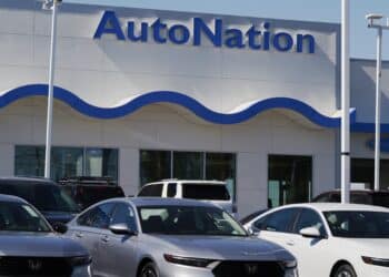 An AutoNation dealership in Las Vegas, Nevada, US