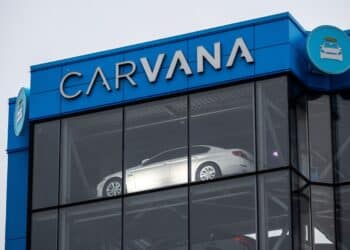 A Carvana vending machine