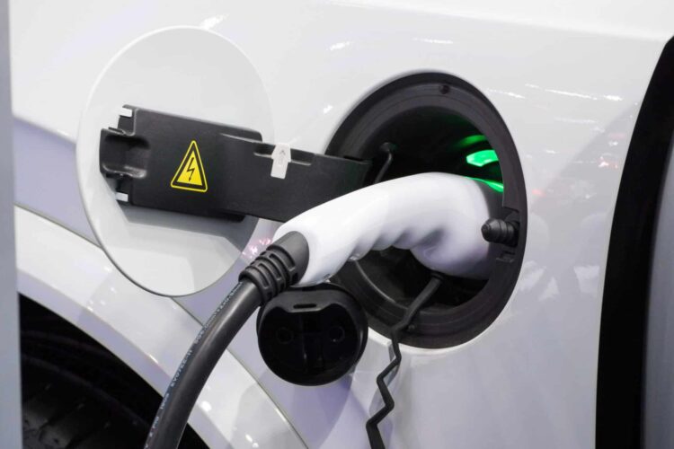 Electric vehicle charging station for home with ev car