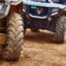 Close up of ATV tire