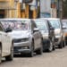 Cars parked along the side of the road