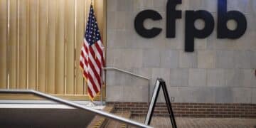 The Consumer Financial Protection Bureau headquarters in Washington, D.C., U.S., on Wednesday, Dec. 23, 2020. The Trump administration has done its best to cut the CFPB giving large banks a reprieve from aggressive enforcement and new rules. With Joe Biden ascending to the White House, Wall Street is worried it will be quickly resurrected.