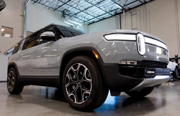 The new R1S dual-motor electric sports utility vehicle from Rivian