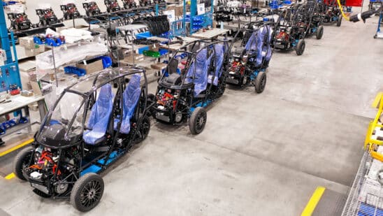Arcimoto's assembly line also sees increased activity amid manufacturing push.
